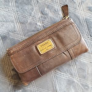 Fossil Brown Leather Wallet